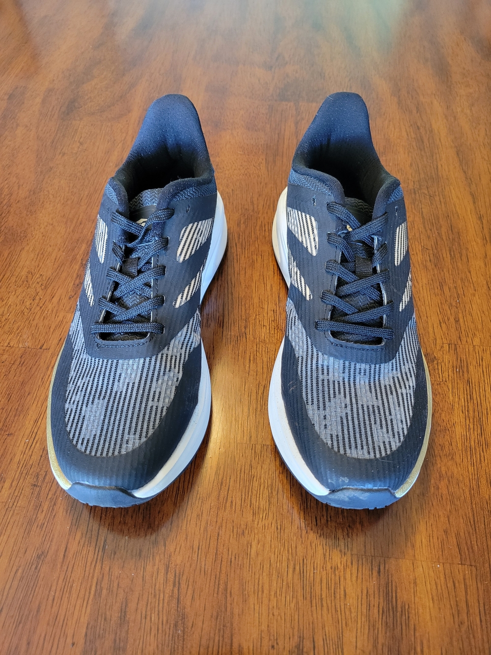 Avia Women's Black and Gold Athletic Running Shoes